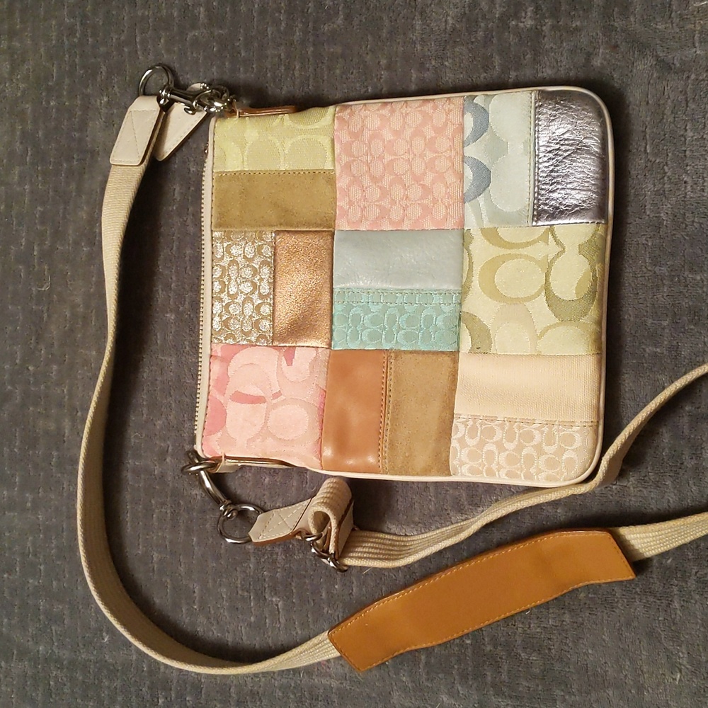 Coach Patchwork Crossbody in pastels